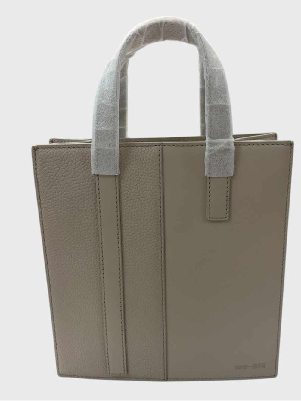 WE-AR4 NEW Tan Leather Small Tote with Detachable Crossbody Strap